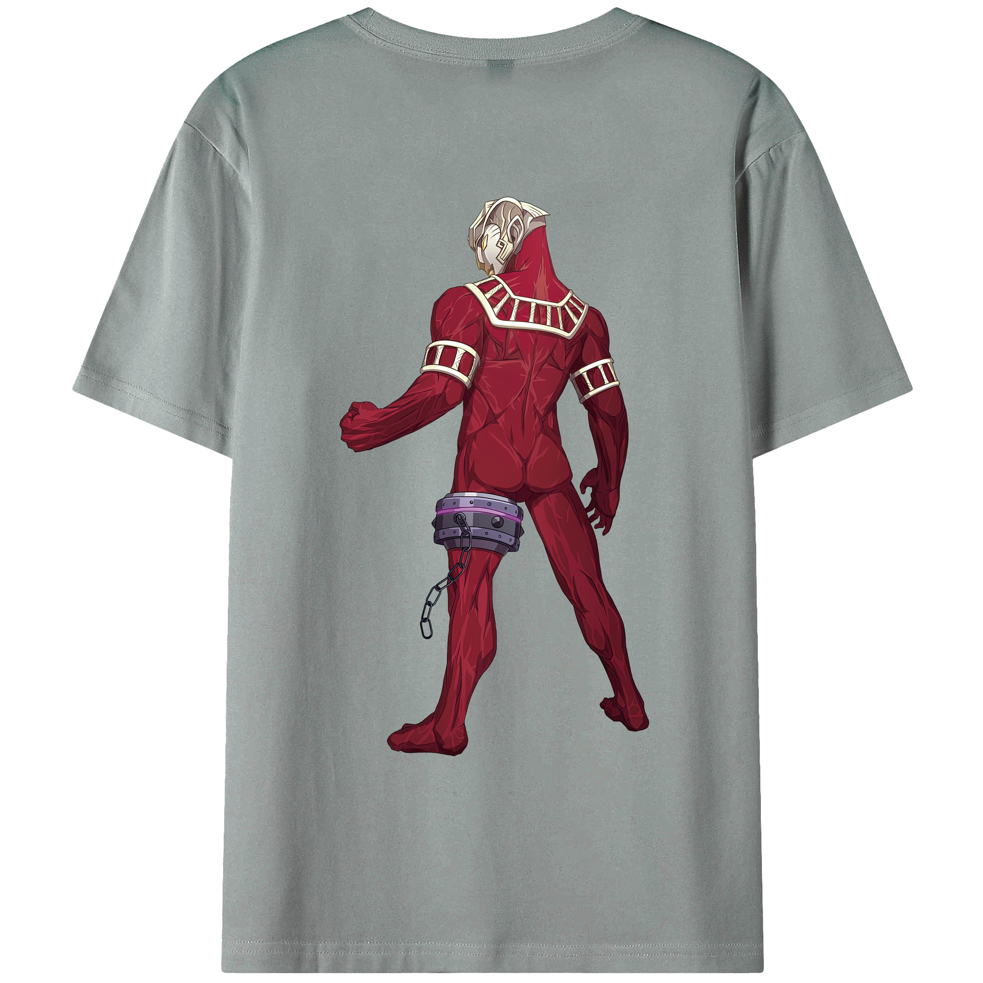 （画像用） ウルトラマン Ultraman 綿100％ メンズ半袖Tシャツ（バックプリント） 通気性
